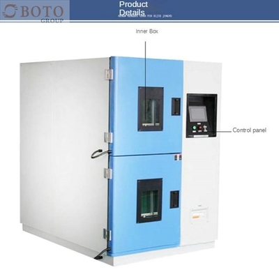R404A / R23 Θερμικό θάλαμο δοκιμής σοκ, -40C ~ 150C Δύο ζώνες, χρόνος μετατροπής 10s